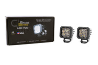 Diode Dynamics Stage Series C1R White Flood LED Pods – Pair | DD7423P