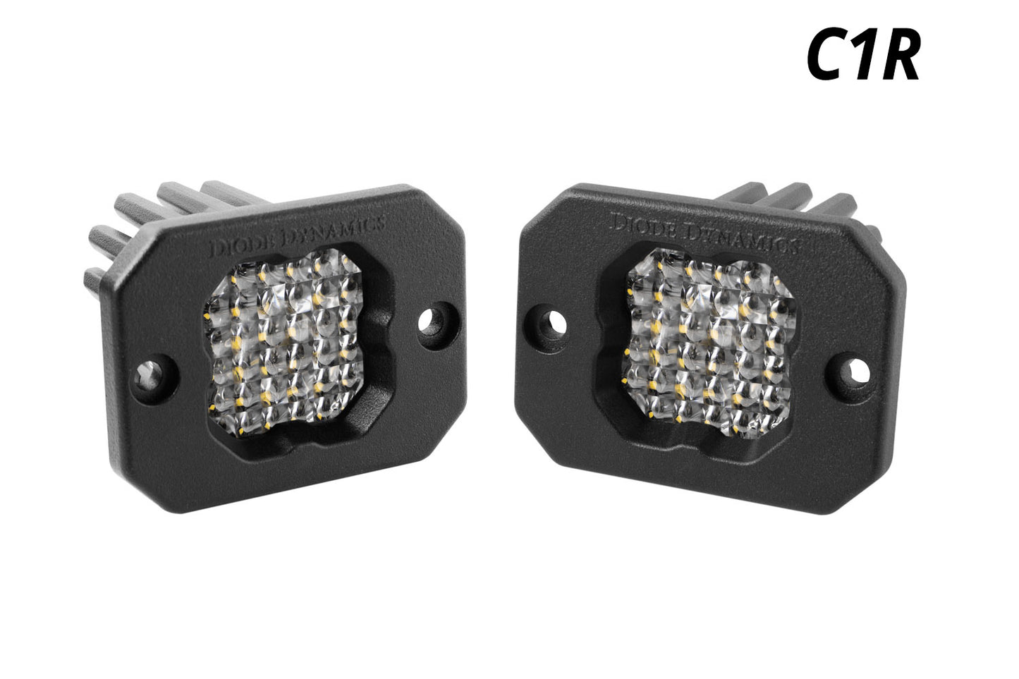 Diode Dynamics Stage Series C1 R White Flood Flush Mount Led Pod (Pair) - DD7427P