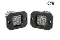 Diode Dynamics Stage Series C1 R White Flood Flush Mount Led Pod (Pair) - DD7427P
