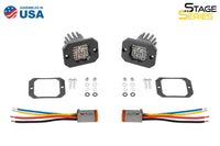 C1R flush mount white flood LED pods