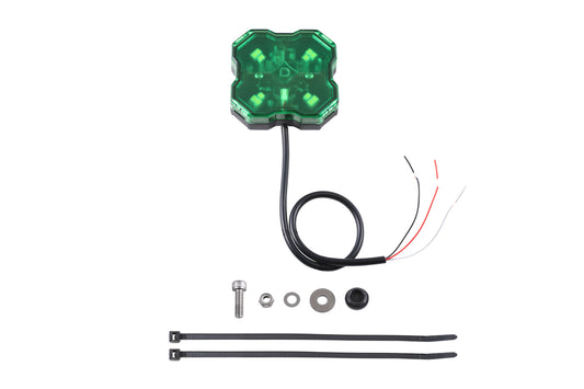 Diode Dynamics Stage Series Single Color Led Rock Light  Green Bare Wire (One) - DD7432