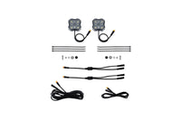 Diode Dynamics Stage Series Single Color Led Rock Light  White Diffused M8 (2 Pack) - DD7456