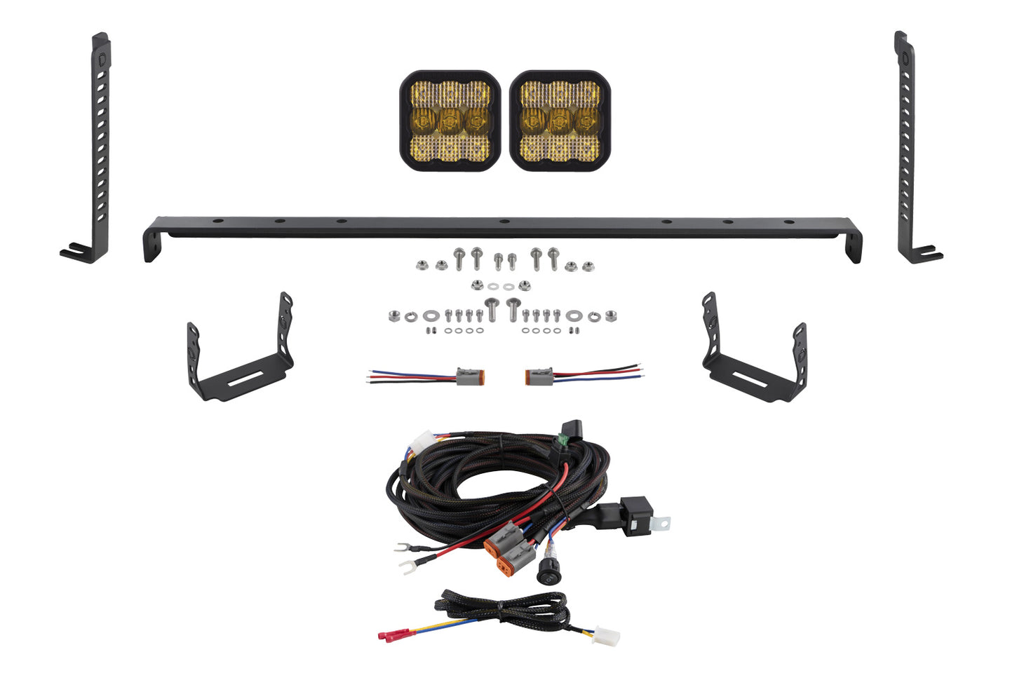 Diode Dynamics Ss5 Stealth Grille Led 2 Pod Kit For 2014 2024 Toyota 4 Runner  Sport Yellow Combo - DD7535