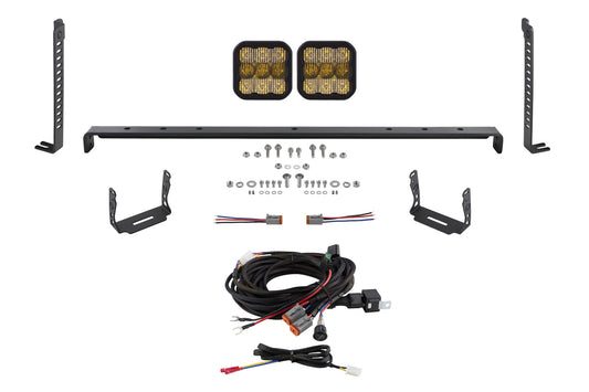 Diode Dynamics Ss5 Stealth Grille Led 2 Pod Kit For 2014 2024 Toyota 4 Runner  Sport Yellow Combo - DD7535