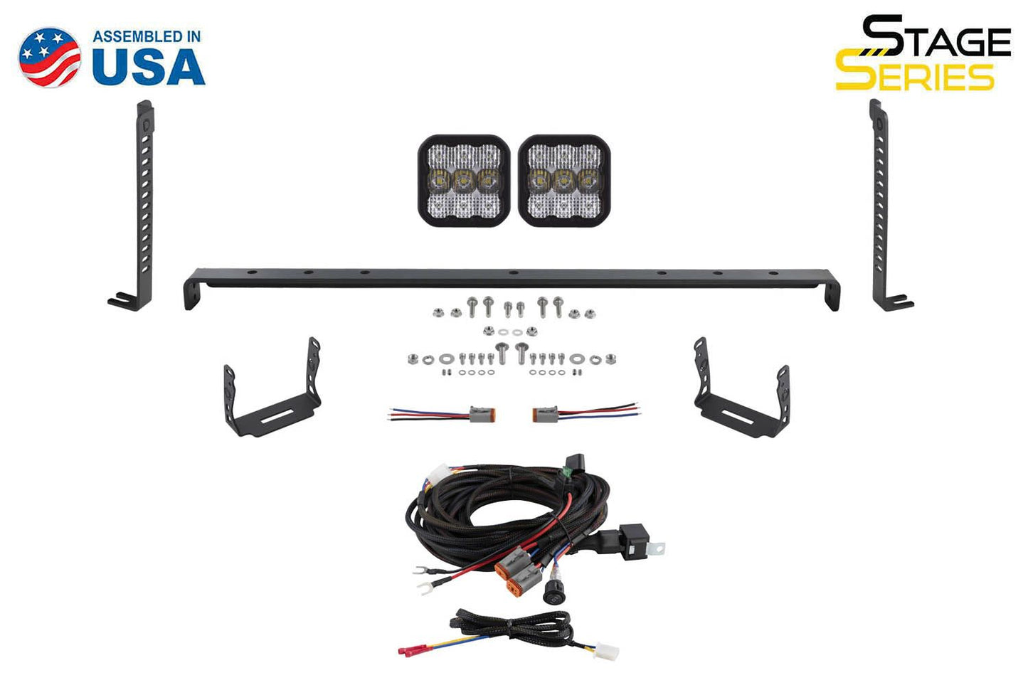 Diode Dynamics SS5 Stealth Grille LED Pod Kit for 2014-2024 Toyota 4Runner