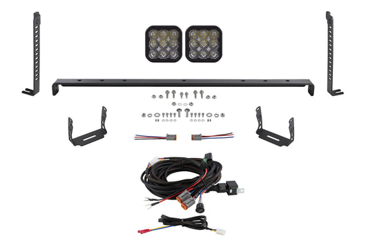 Diode Dynamics Ss5 Stealth Grille Led 2 Pod Kit For 2014 2024 Toyota 4 Runner  Sport White Driving - DD7538