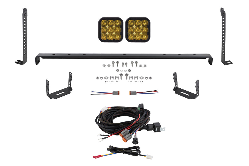 Diode Dynamics Ss5 Stealth Grille Led 2 Pod Kit For 2014 2024 Toyota 4 Runner  Sport Yellow Driving - DD7539