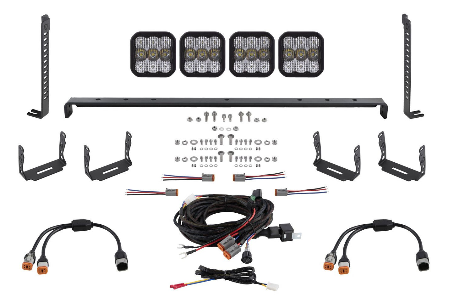 Diode Dynamics SS5 Stealth Grille LED Pod Kit for 2014-2024 Toyota 4Runner