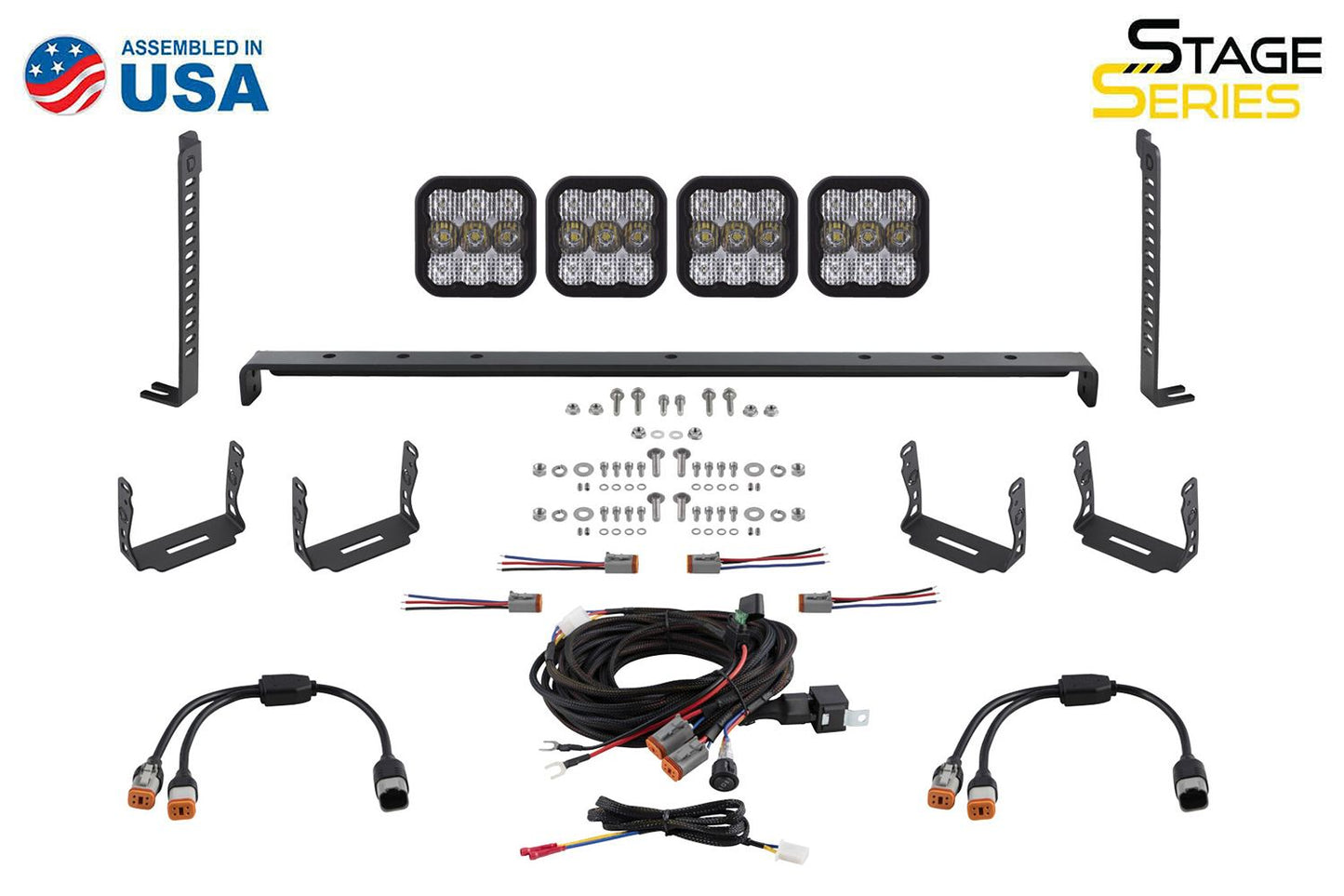 Diode Dynamics SS5 Stealth Grille LED Pod Kit for 2014-2024 Toyota 4Runner