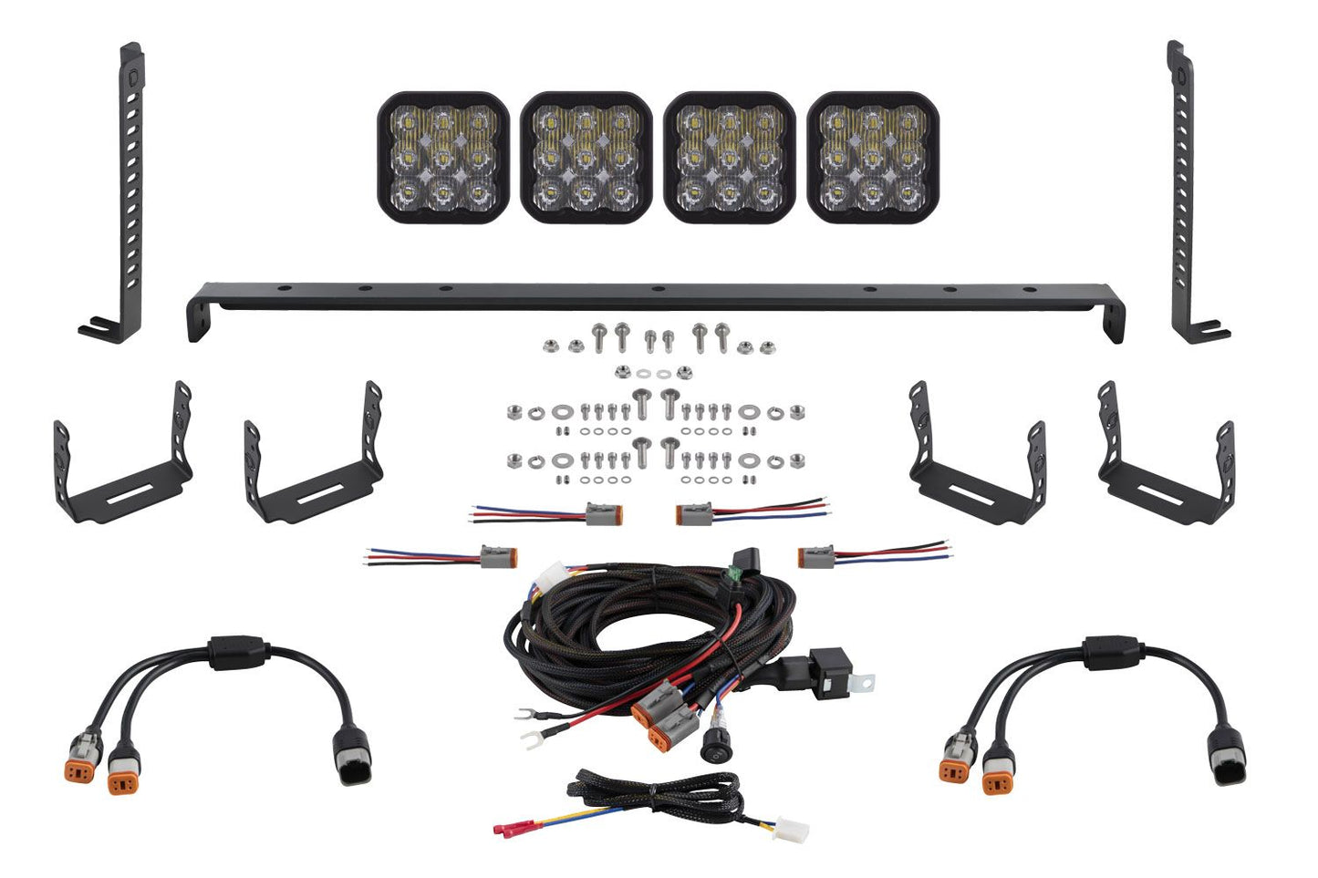 Diode Dynamics SS5 Stealth Grille LED Pod Kit for 2014-2024 Toyota 4Runner