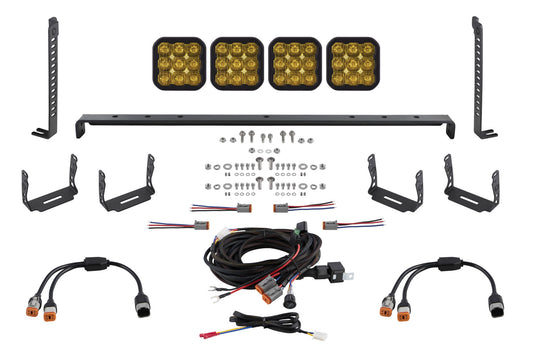 Diode Dynamics Ss5 Stealth Grille Led 4 Pod Kit For 2014 2024 Toyota 4 Runner  Sport Yellow Driving - DD7547