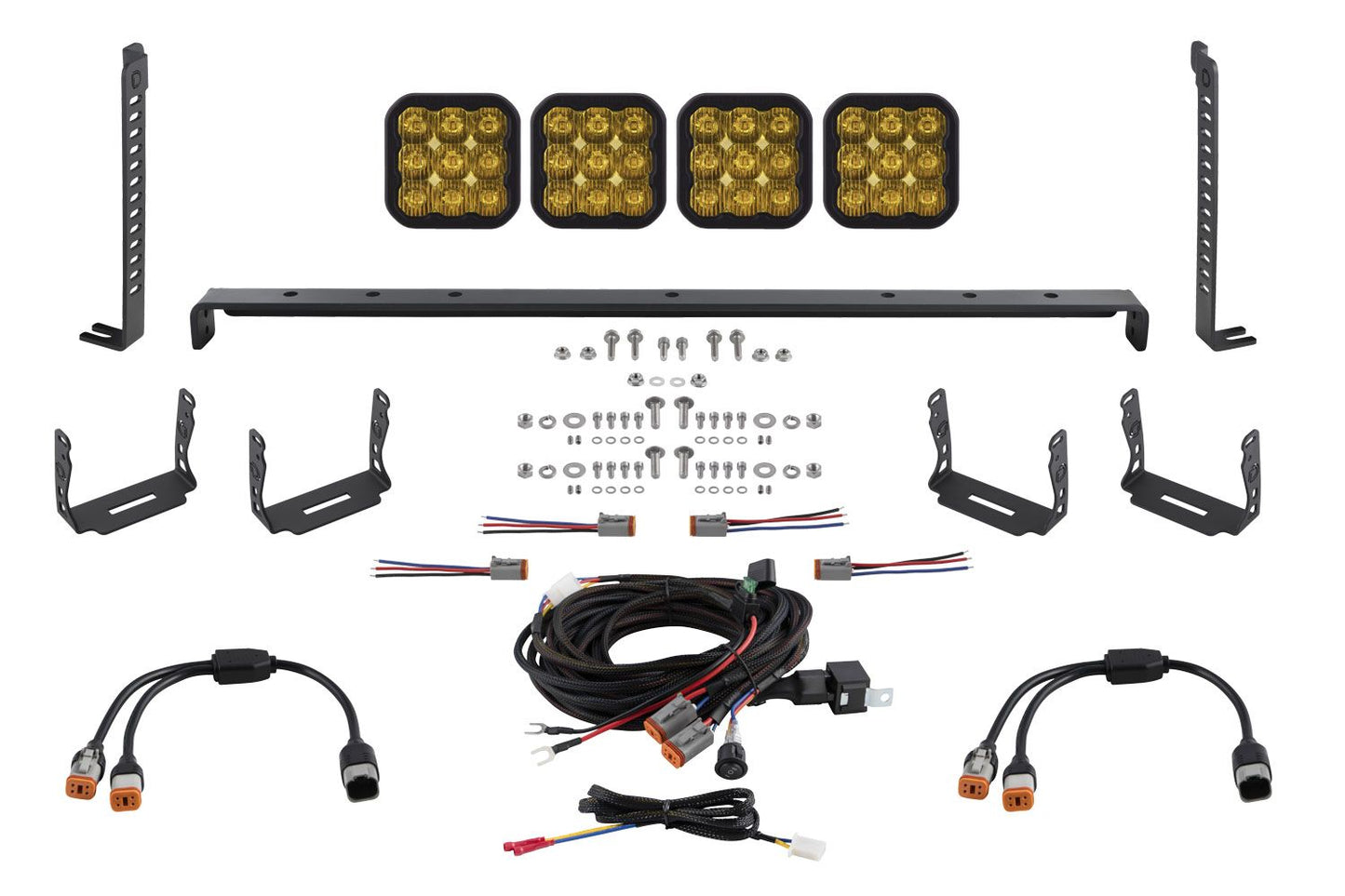 Diode Dynamics SS5 Stealth Grille LED Pod Kit for 2014-2024 Toyota 4Runner