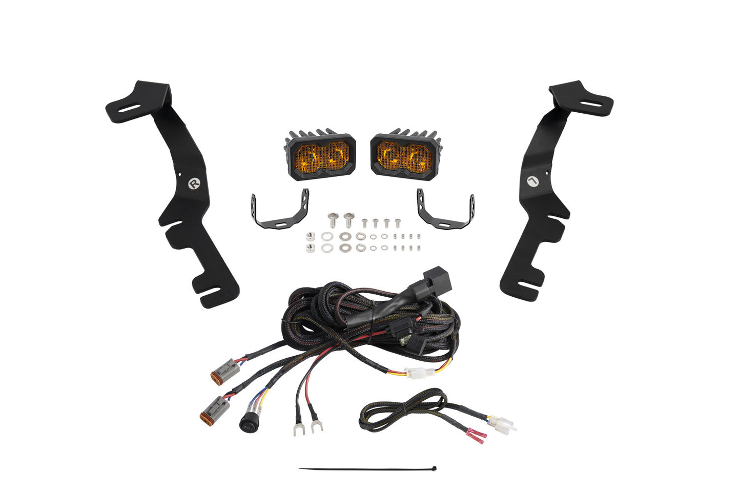 Diode Dynamics Stage Series Ditch Light Kit For 2019 2024 Ram  C2 2.0 Pro Yellow Combo - DD7598