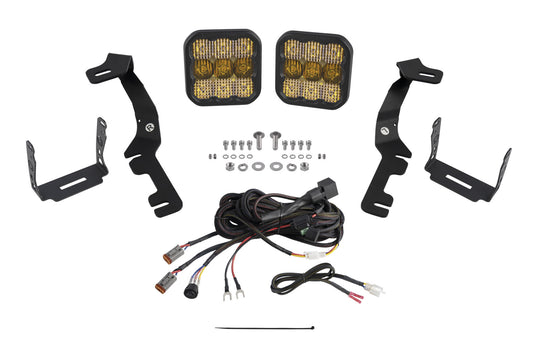 Diode Dynamics Stage Series Ditch Light Kit For 2019 2024 Ram  Ss5 Pro Yellow Combo - DD7606