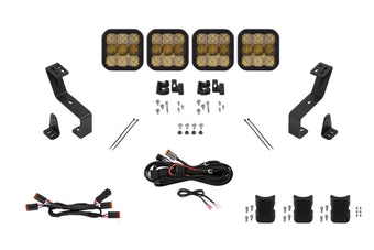 compare product Diode Dynamics Ss5 Grille Cross Link Lightbar Kit For 2019 2024 Ram  Sport Yellow Combo - DD7609