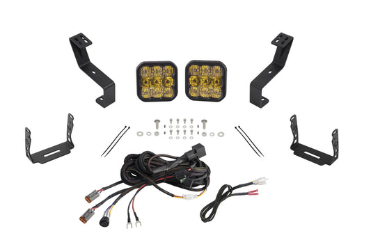 Diode Dynamics Ss5 Bumper Led Pod Light Kit For 2019 2024 Ram  Pro Yellow Combo - DD7616