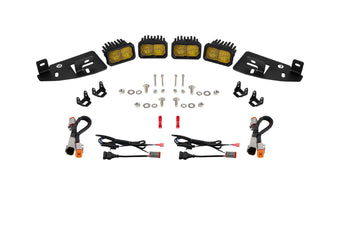 compare product Diode Dynamics Ssc2 Led Fog Pocket Kit For 2019 2024 Ram  Yellow Sport - DD7623