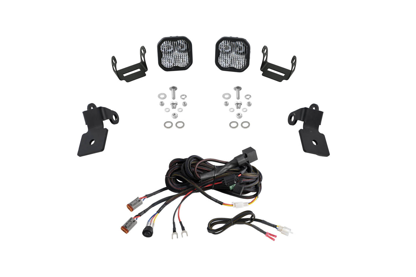 Diode Dynamics Polaris Rzr A Pillar Led Pod Kit  Ss3 Sport White Combo - DD7635