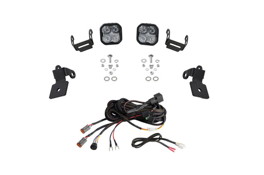 Diode Dynamics Polaris Rzr A Pillar Led Pod Kit  Ss3 Sport White Combo - DD7635