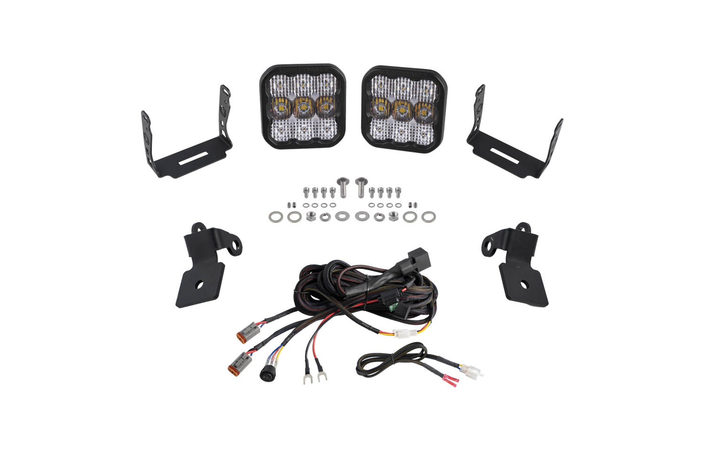 Diode Dynamics Polaris Rzr A Pillar Led Pod Kit  Ss5 Sport White Combo - DD7639