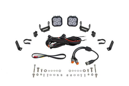 Diode Dynamics Ss3 Led Bumper 1.5 Inch Roll Bar Kit  Pro White Sae Fog (Pair) - DD7662