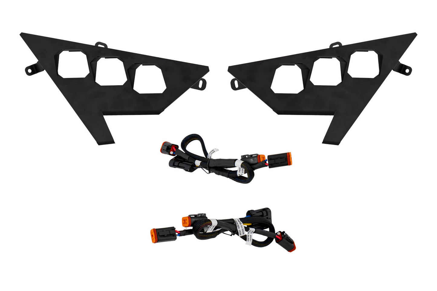 Diode Dynamics Polaris Rzr Headlight Wiring Harnesses And Brackets Only (Pair) - DD7672P