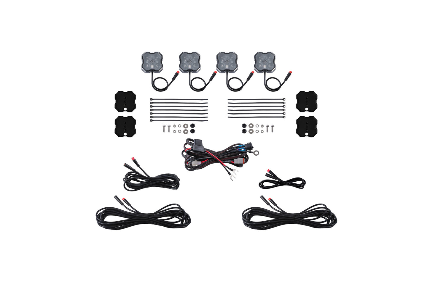Diode Dynamics Rgbw Rock Light Installer Magnet Mount Kit (4 Pack) - DD7741