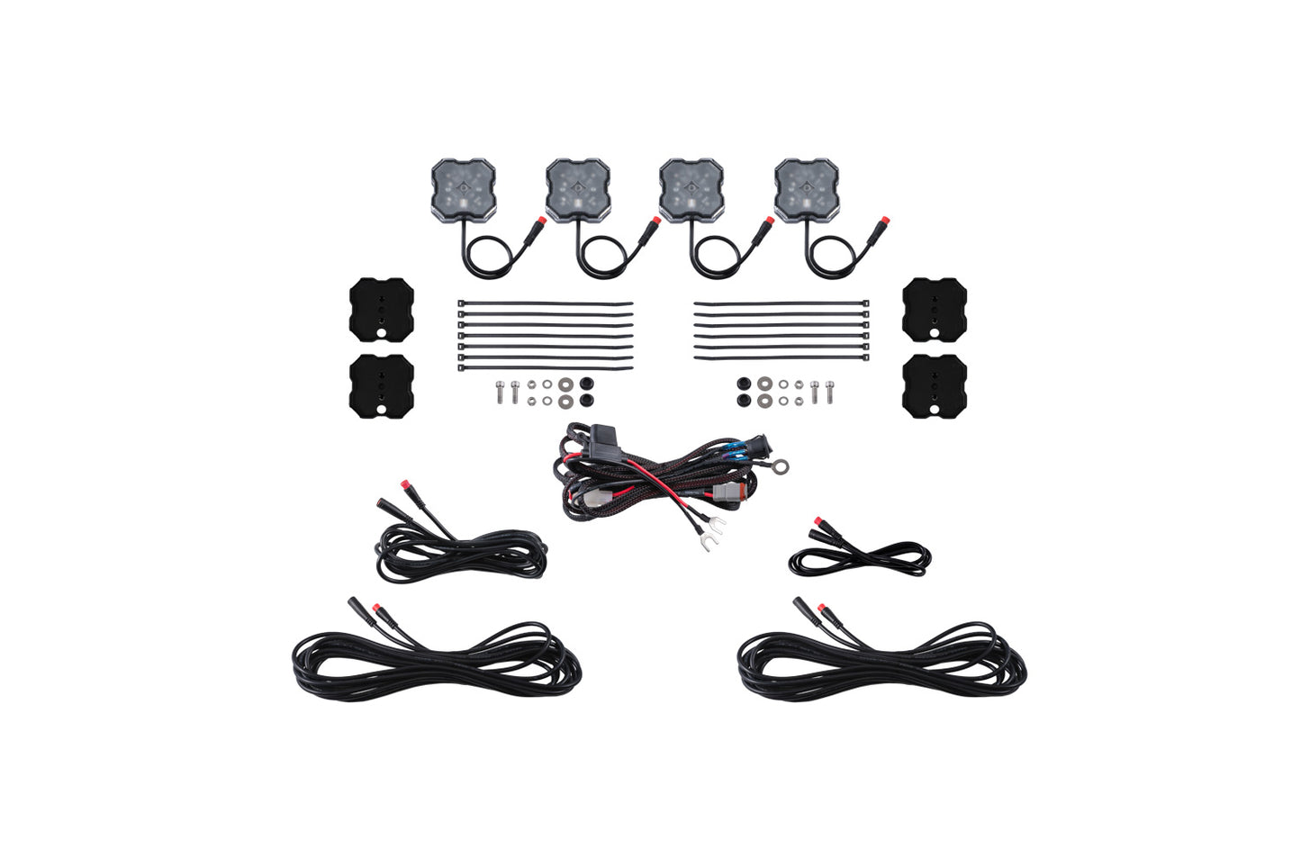 Diode Dynamics Rgbw Rock Light Installer Magnet Mount Kit (4 Pack) - DD7741
