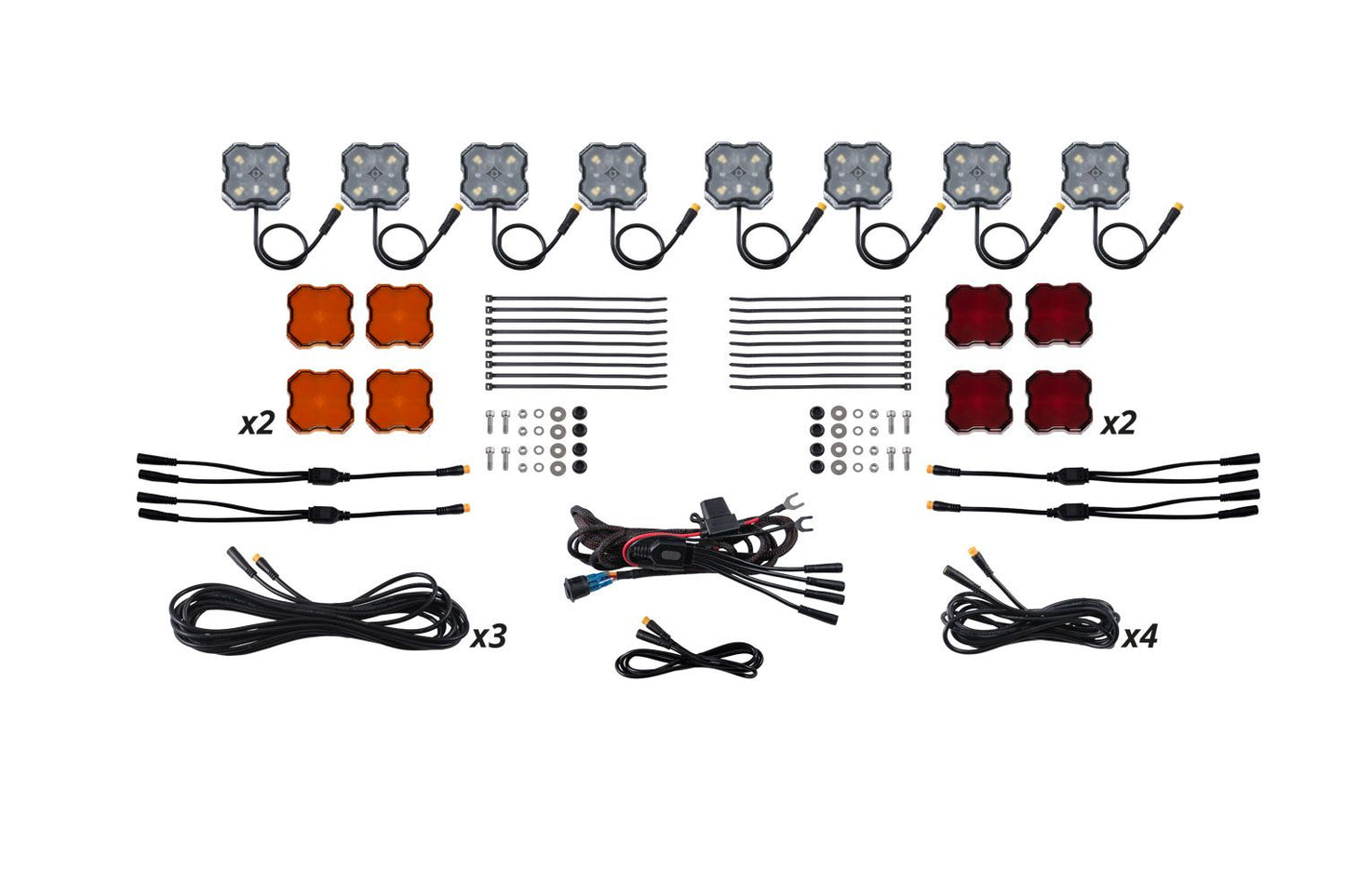 Diode Dynamics Stage Series LED Rock Light Kit – 8-Pack