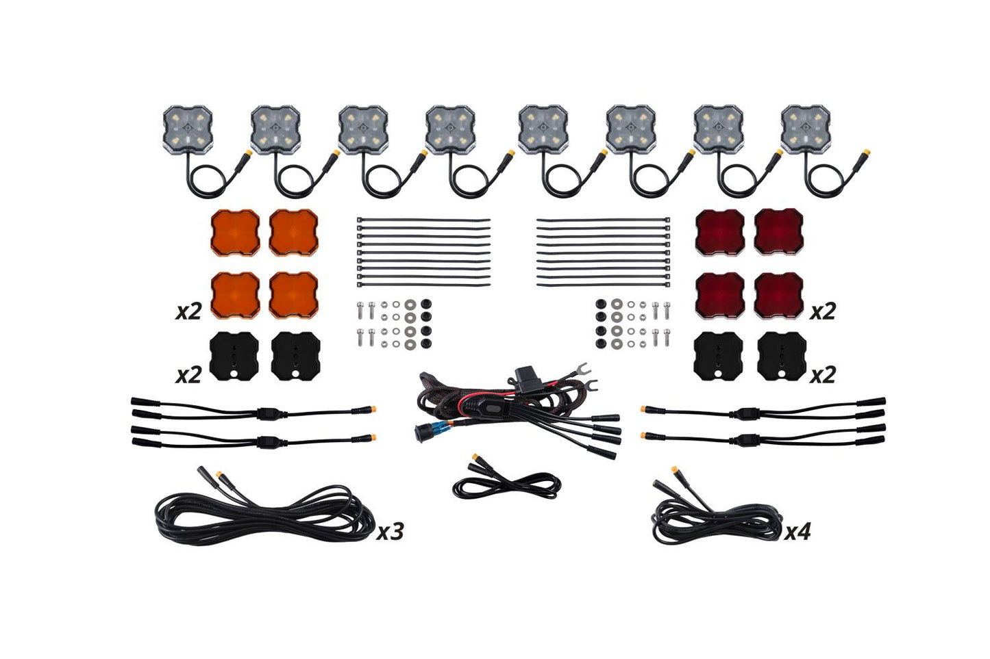 Diode Dynamics Stage Series LED Rock Light Kit – 8-Pack