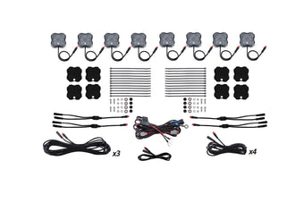 compare product Diode Dynamics Rgbw Rock Light Installer Magnet Mount Kit (8 Pack) - DD7745