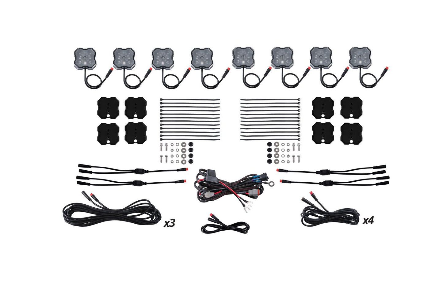 Diode Dynamics Stage Series LED Rock Light Kit – 8-Pack
