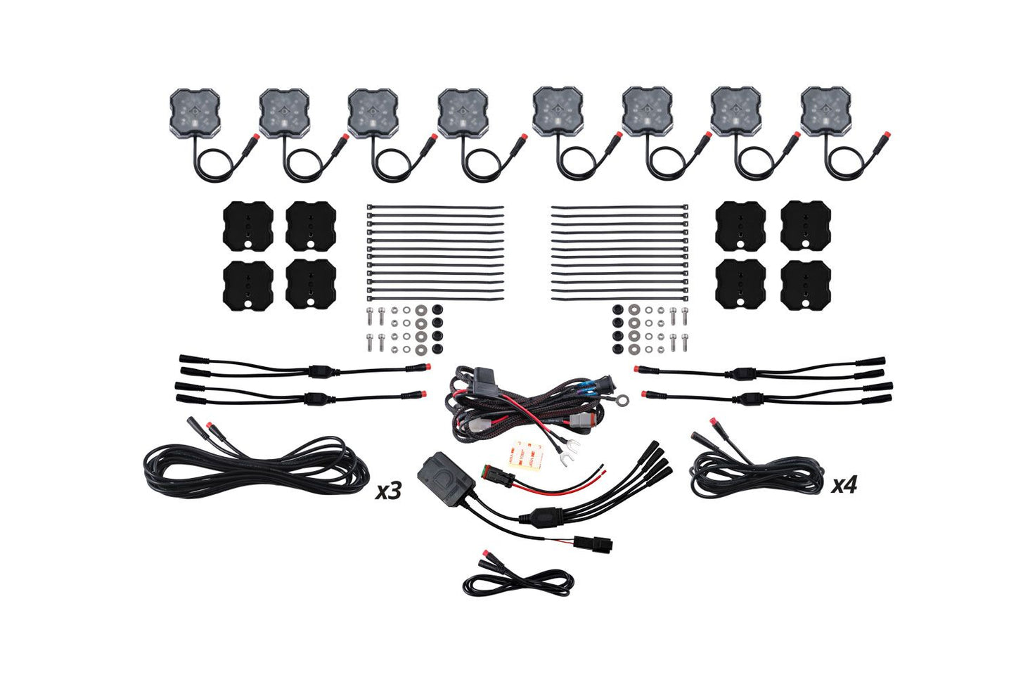 Diode Dynamics Stage Series LED Rock Light Kit – 8-Pack