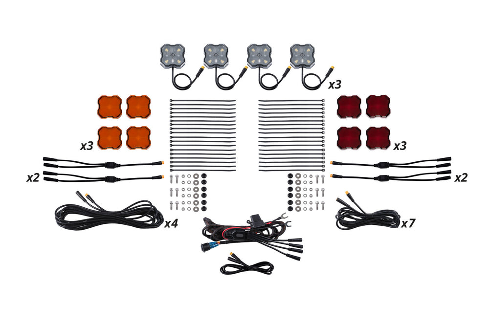 Diode Dynamics Single Color Rock Light Installer Kit (12 Pack) - DD7746