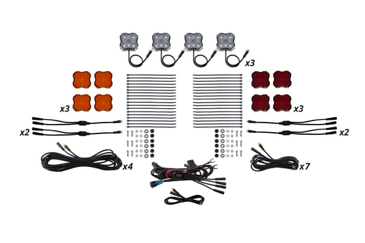 Diode Dynamics Single Color Rock Light Installer Kit (12 Pack) - DD7746