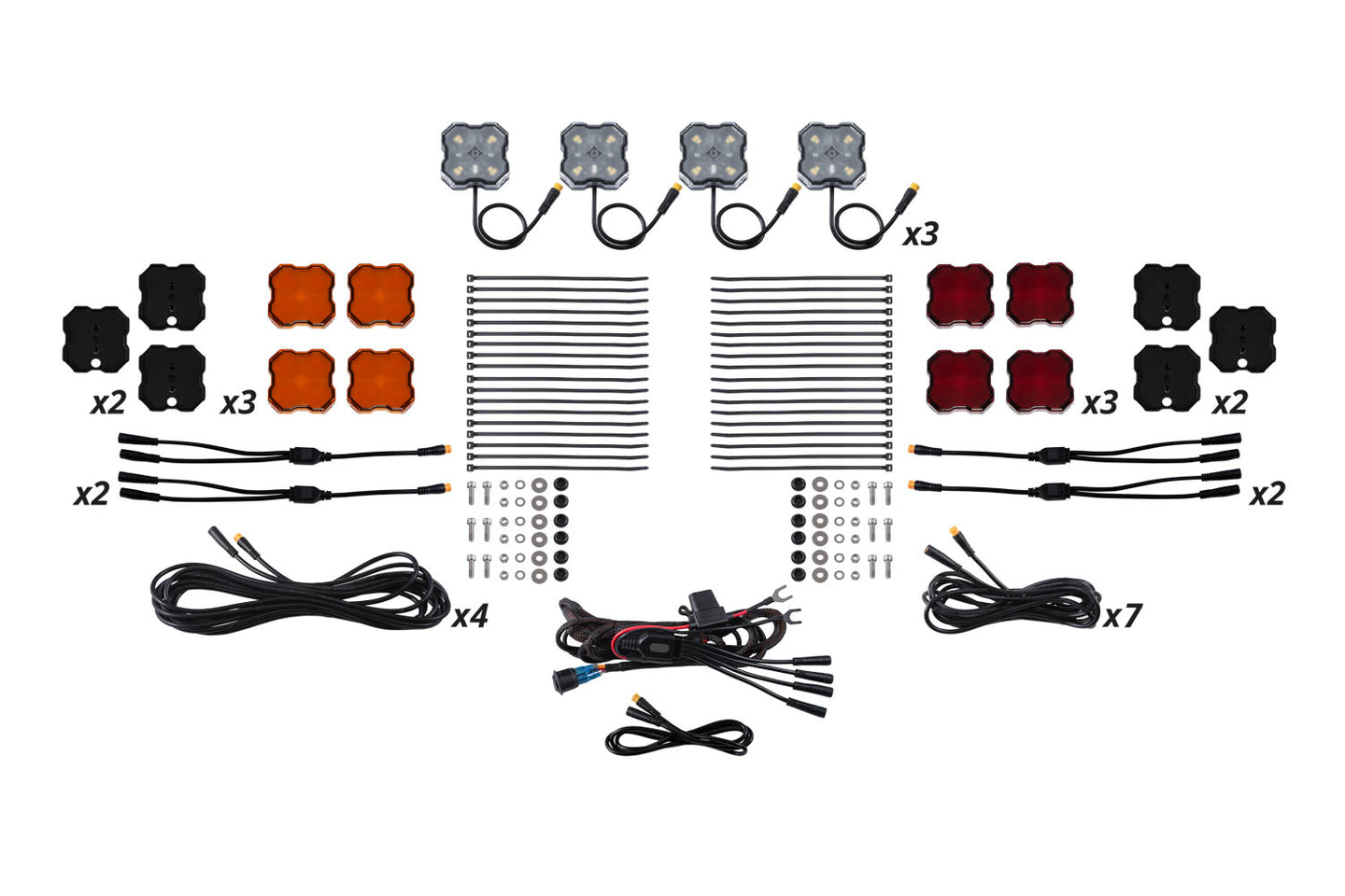 Diode Dynamics Single Color Rock Light Installer Magnet Mount Kit (12 Pack) - DD7747