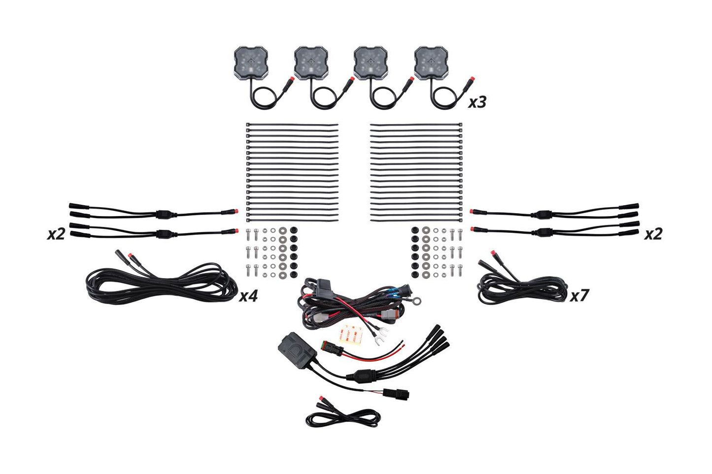 Diode Dynamics Stage Series 12-Piece LED Rock Light Kit | Single-Color, Dual-Color & RGBW