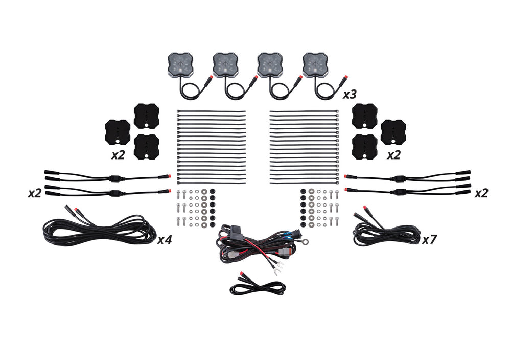 Diode Dynamics Rgbw Rock Light Installer Magnet Mount Kit (12 Pack) - DD7749