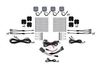 compare product Diode Dynamics Rgbw Rock Light Installer Magnet Mount Kit W/Controller (12 Pack) - DD7749C