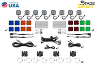 Diode Dynamics Stage Series SXS Rock Light Installer Kit – 8-Pack
