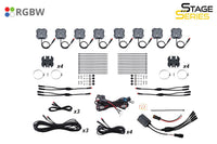 Diode Dynamics Stage Series SXS Rock Light Installer Kit – 8-Pack