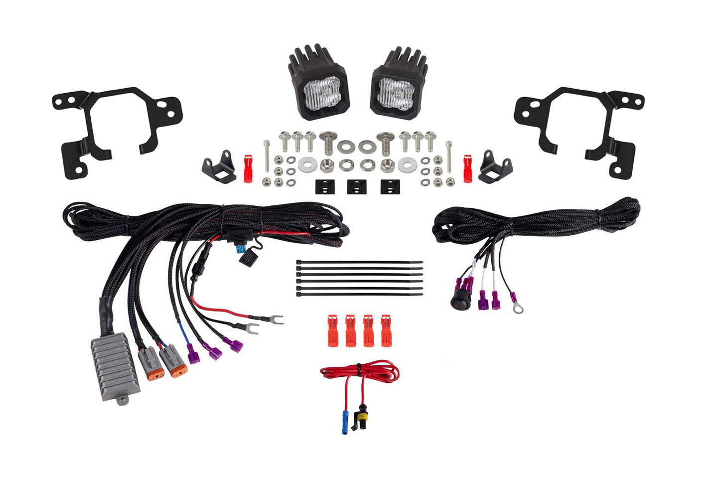 Diode Dynamics Ssc1 Add On Led Fog Light Kit Sae Fog For 2023 2026 Chevrolet Colorado  White - DD7804