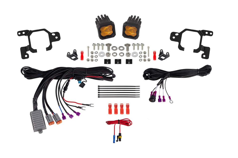 Diode Dynamics Ssc1 Add On Led Fog Light Kit Sae Fog For 2023 2026 Chevrolet Colorado  Yellow - DD7805