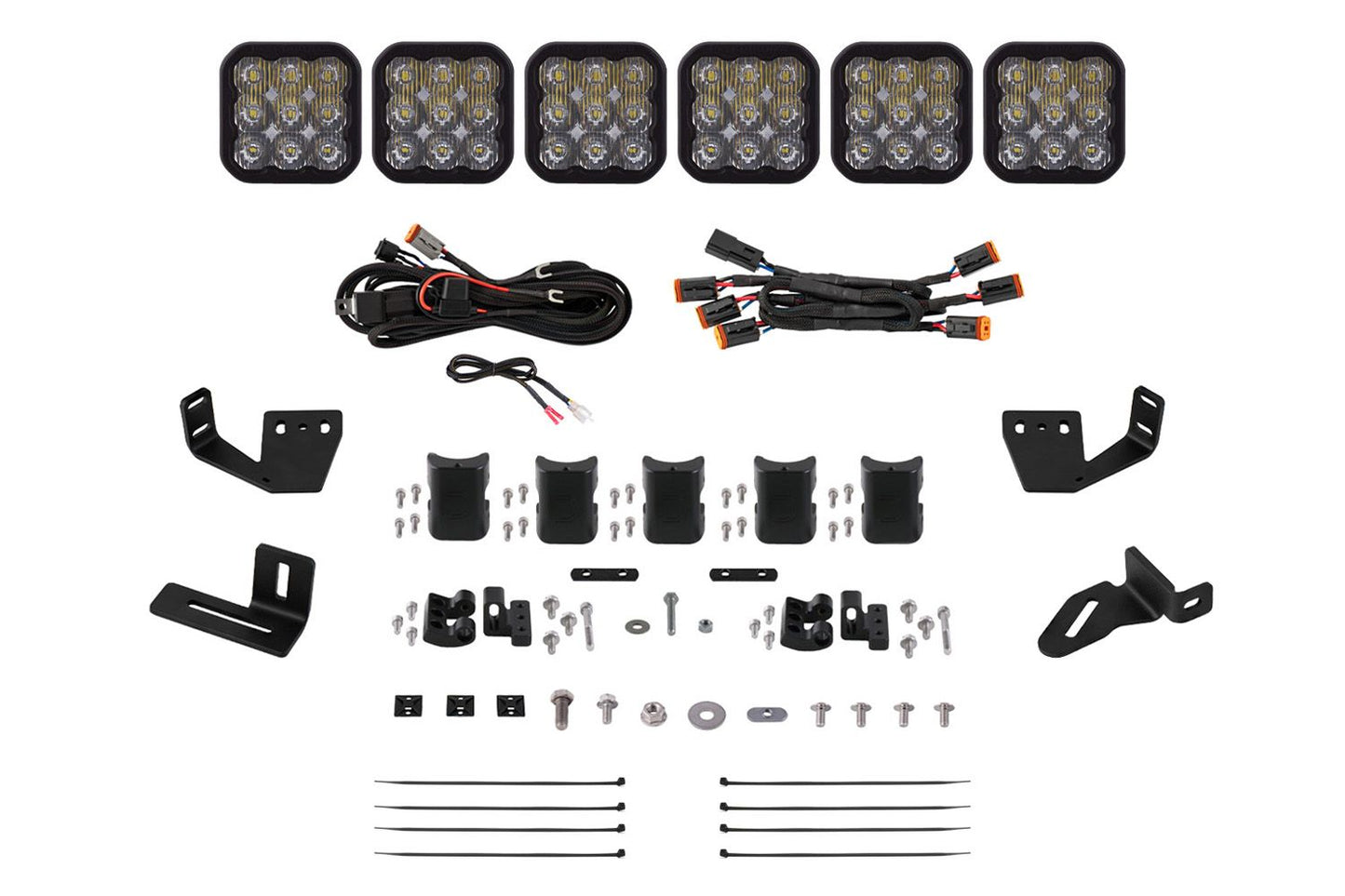 Diode Dynamics SS5 CrossLink Lightbar Kit for Prinsu & Sherpa Roof Racks