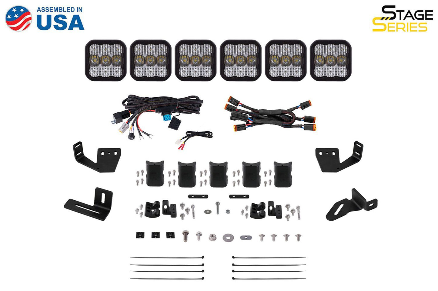 Diode Dynamics SS5 CrossLink Lightbar Kit for Prinsu & Sherpa Roof Racks
