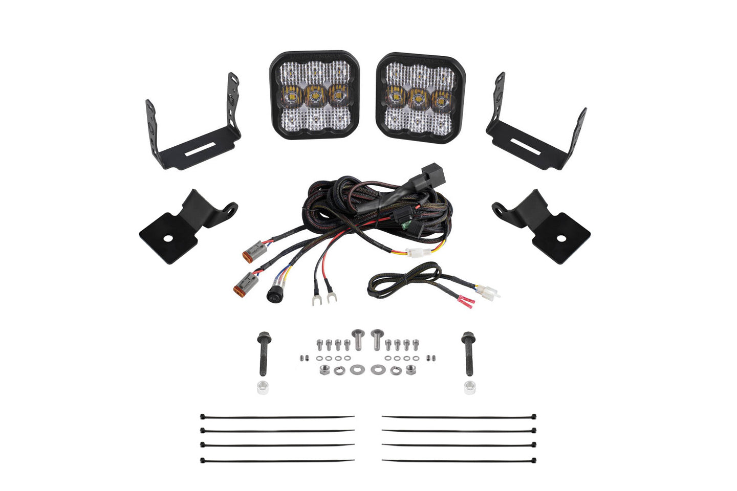 Diode Dynamics Stage Series Ss5 A Pillar Pod Kit For 2014 2018 Polaris Rzr Xp  Sport White Combo - DD7850
