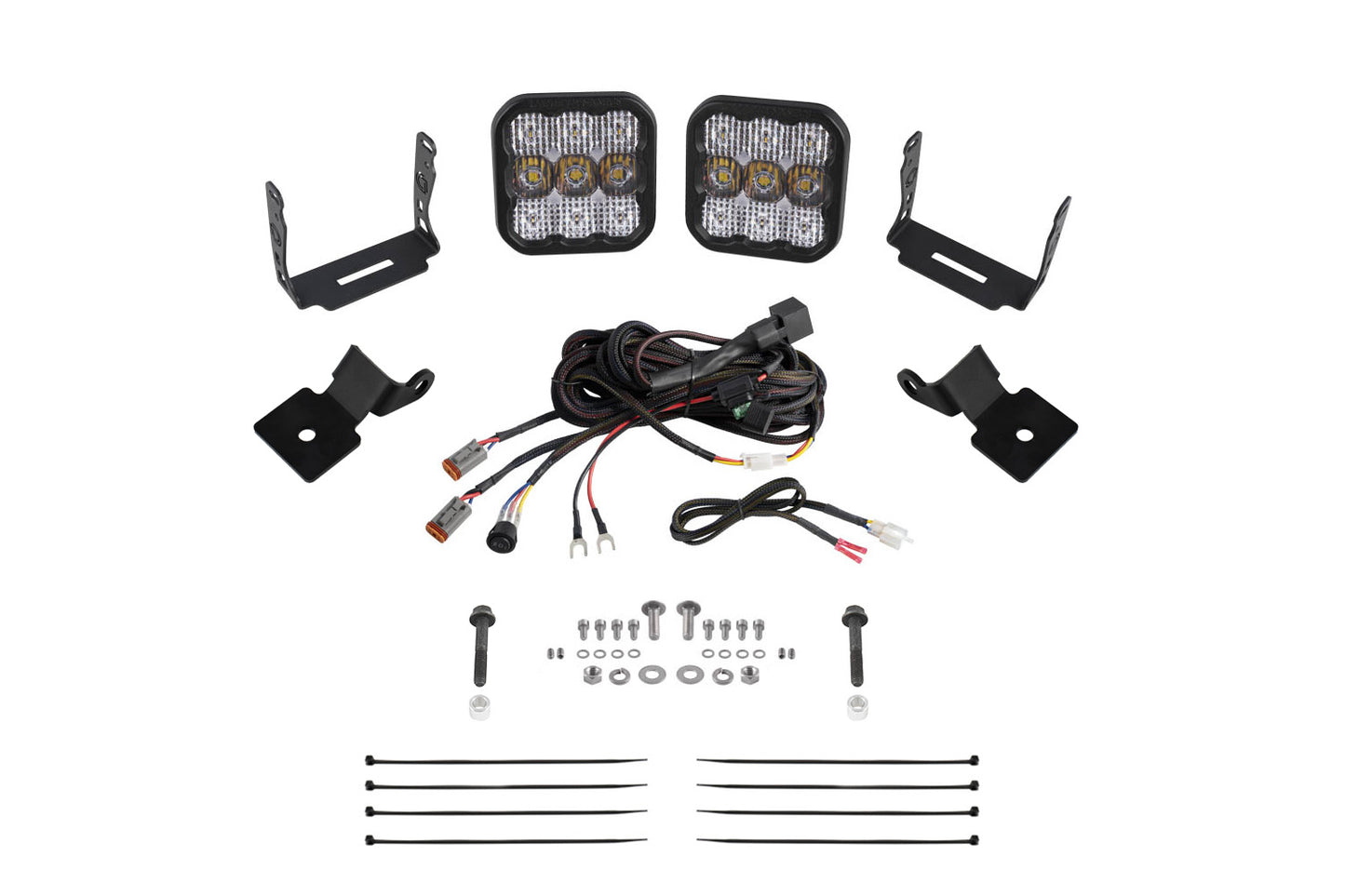 Diode Dynamics Stage Series Ss5 A Pillar Pod Kit For 2014 2018 Polaris Rzr Xp  Pro White Combo - DD7852