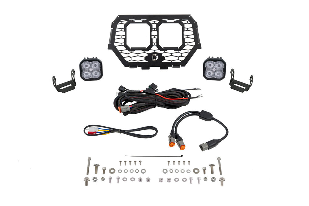 Diode Dynamics Stage Series Led Grille Kit For 2014 2018 Polaris Rzr Xp  Sport White Fog - DD7857