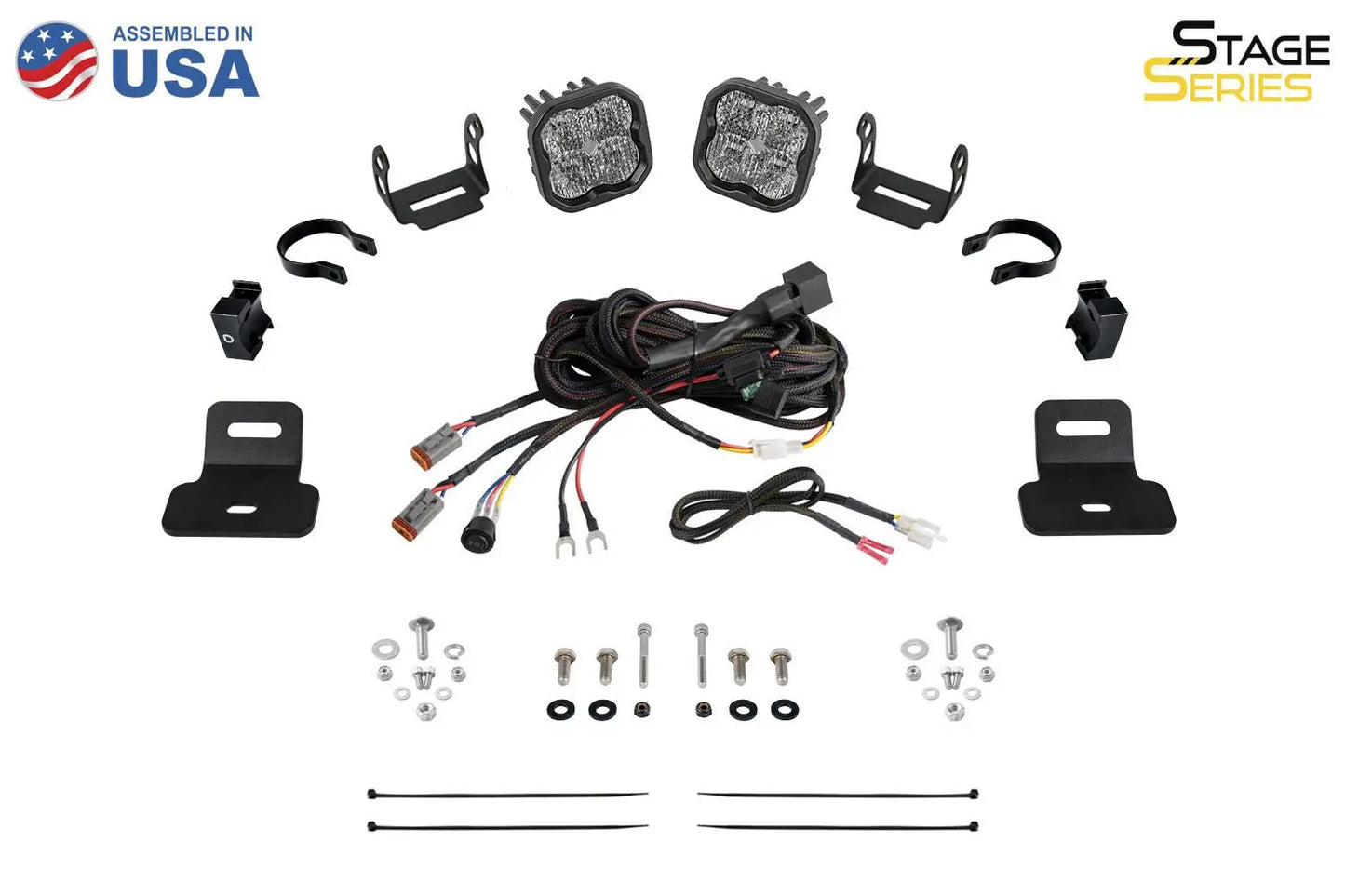 Diode Dynamics Stage Series A-Pillar LED Pod Kit for 2017-2025 Can-Am Maverick X3 Diode Dynamics