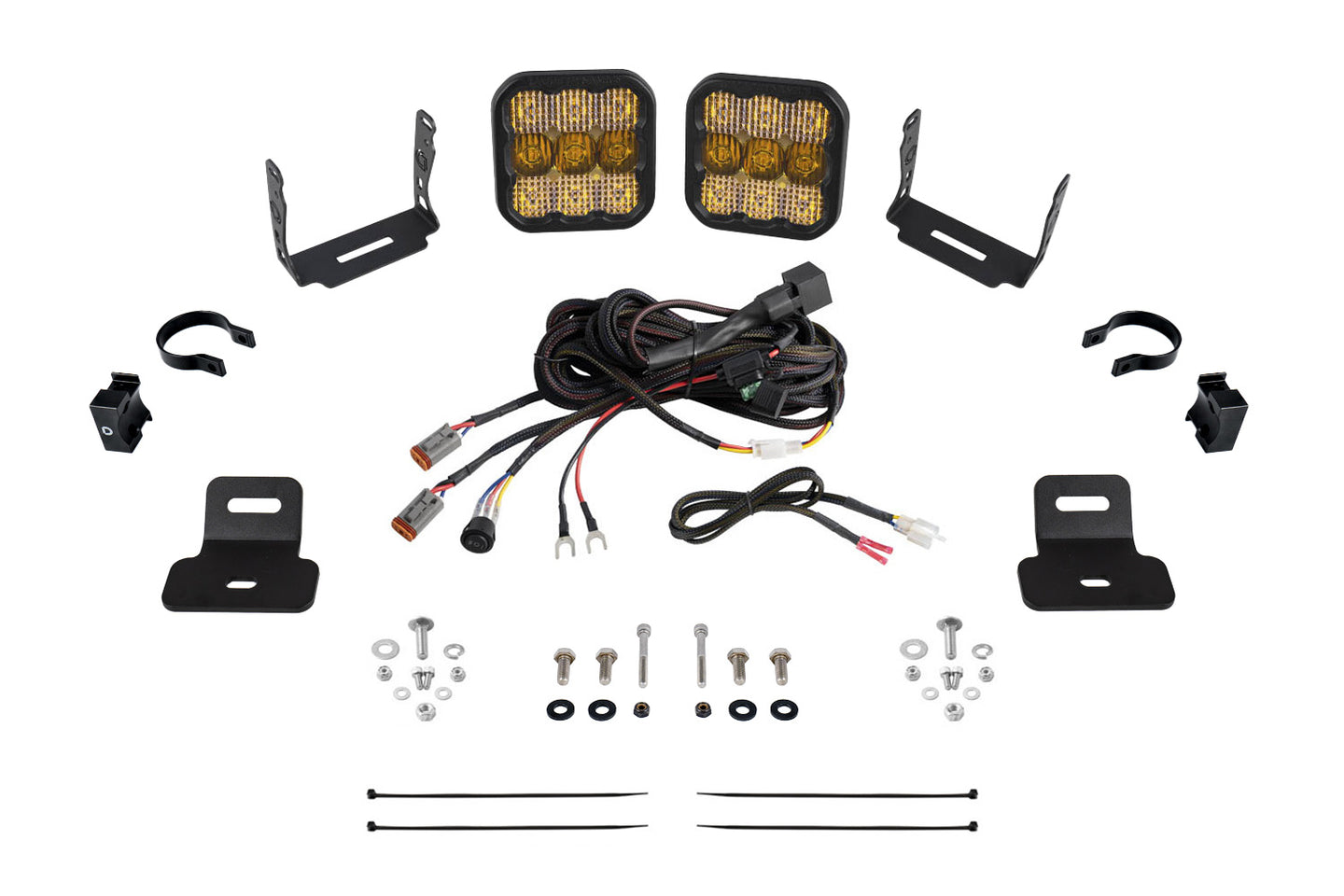 Diode Dynamics Stage Series Ditch Light Kit For 2017 2025 Can Am Maverick X3  Ss5 Sport Yellow Combo - DD7869